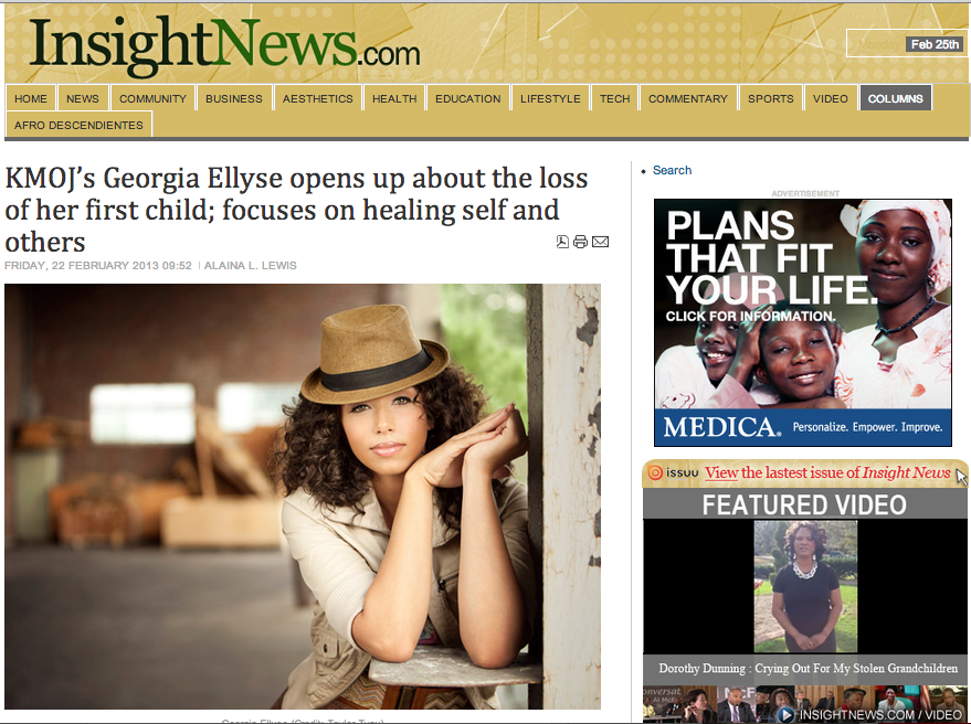 Georgia Ellyse Featured on Insight News